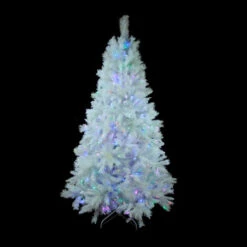 Northlight 6.5' Pre-Lit White Medium Iridescent Pine Artificial Christmas Tree - Multi Function LED Lights -Northlight Shop 1qn7cpvwu4qkeyakx2ums2uulbmediat 59086.1587644189