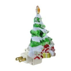 Roman 5.25" Green And White Snowy Christmas Tree Christmas Night Light -Northlight Shop 4u4szlr7og6kzt3gpnb0holzhptu8rhi 55546.1588370957