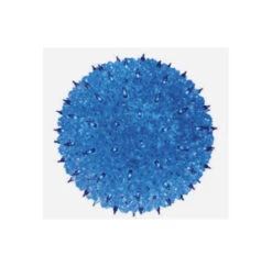 6" Blue Lighted Starlight Sphere Hanging Christmas Decoration