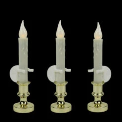 Northlight Set Of 3 White LED C5 Flickering Window Christmas Candle Lamps With Timer 8.5" -Northlight Shop 90e2eng9ugpzpfrhion88cenzzivcmc0 39003.1664989114