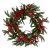 22" Red And Green Berry And Pine Cone Artificial Christmas Wreath Unlit -Northlight Shop allstate xdw781 re 08218.1588344461