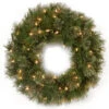 Christmas Central 24" Atlanta Spruce Artificial Christmas Wreath - Clear Lights -Northlight Shop at7 300 24w 1 77389.1664466678