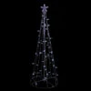 Northlight 5' Pure White LED Lighted Cone Tree Outdoor Christmas Decoration