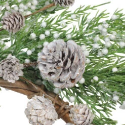 24" White Berries And Pinecones Artificial Christmas Wreath - Unlit -Northlight Shop clce7yqmixrumj32bcwjnyzij8fghhij 37214.1588371212