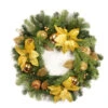 Green And Gold Berry Artificial Christmas Wreath - 24-Inch, Unlit -Northlight Shop dak k396524w 1 67560.1588397876