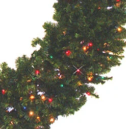 Pre-Lit Canadian Pine Artificial Christmas Wreath - 84-Inch, Multi Color Lights 7 Pre-Lit Canadian Pine Artificial Christmas Wreath - 84-Inch, Multi Color Lights -Northlight Shop darice ckl11166m 3 82907.1599268557