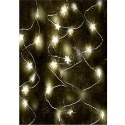 Set Of 8 Amber LED Fairy 20 Light Strand 63” - 33473687