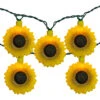 10-Count Sunflower Summer Patio String Mini Light Set, 8.5 Ft Green Wire 1 10-Count Sunflower Summer Patio String Mini Light Set, 8.5 Ft Green Wire -Northlight Shop denniseast 90747 2 08688.1588355028