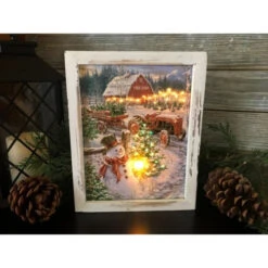 Christmas Central 10" White And Brown LED Lighted Christmas Tree Farm Rectangular Shadow Box Decoration 10 Christmas Central 10" White And Brown LED Lighted Christmas Tree Farm Rectangular Shadow Box Decoration -Northlight Shop dglow a1002 3 62145.1587645048