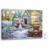 Christmas Central White And Yellow Silent Night Lane LED Backlit Christmas Rectangular Wall Art With Remote Control 18" X 24" -Northlight Shop dglow glow1443 66597.1587645048