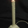 Set Of 5 White Candolier Flameless Christmas Candle Lamps 9.5"