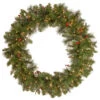 Christmas Central Pre-Lit Crestwood Spruce Artificial Christmas Wreath, 36-Inch, Clear Lights -Northlight Shop dnat20cw7 306 36w 1 82692.1665260247