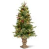 Christmas Central 4' Pre-lit Potted Colonial Entrance Artificial Christmas Tree, Clear Lights -Northlight Shop dnat20peco4 306 40 13529.1588344911