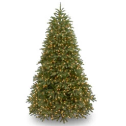Christmas Central 6.5’ Pre-Lit Medium Jersey Fraser Fir Artificial Christmas Tree, White Lights