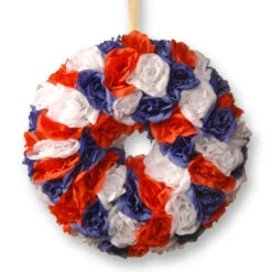 Christmas Central 14" Patriotic Rose Wreath