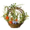 16" Spring Wreath With Basket