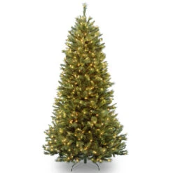 Christmas Central 7.5’ Pre-Lit Rocky Ridge Pine Artificial Christmas Tree, Clear Lights