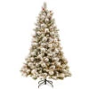 Christmas Central 7.5’ Pre-Lit Snowy Bedford Pine Artificial Christmas Tree, White Lights -Northlight Shop dnat20sbe1 309 75 91333.1588398497