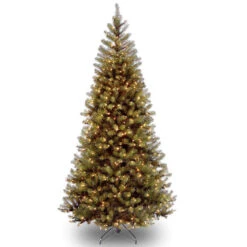 Christmas Central 7.5 Ft. Aspen Spruce Tree With Clear Lights