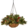 16" Pre-Lit Green Crestwood Spruce Hanging Christmas Decor With White LED Lights 1 16" Pre-Lit Green Crestwood Spruce Hanging Christmas Decor With White LED Lights -Northlight Shop dnat cw7 300 16h b1 1 19918.1664899527