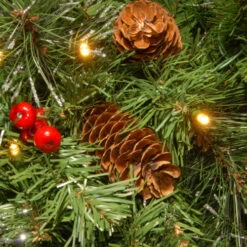 Christmas Central 30" Pre-Lit BO Crestwood Spruce Artificial Christmas Wreath - Warm White LED Lights 9 Christmas Central 30" Pre-Lit BO Crestwood Spruce Artificial Christmas Wreath - Warm White LED Lights -Northlight Shop dnat cw7 309l 30w b1 4 62305.1665260241