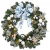 Christmas Central Pre-Lit Artificial Christmas Wreath With Ornaments - 32-Inch, Clear Lights 2 Christmas Central Pre-Lit Artificial Christmas Wreath With Ornaments - 32-Inch, Clear Lights -Northlight Shop dnat dc13 309 32w 1 62310.1587645160