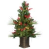 Christmas Central 4' Pre-Lit Magnolia Artificial Christmas Tree - Clear Lights -Northlight Shop dnat dc13 310 40 38598.1587645162