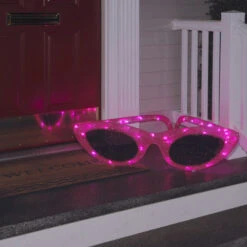 36" LED Pink Sisal Sunglasses Outdoor Decoration -Northlight Shop dnat df 18035001l 2 79260.1631810852