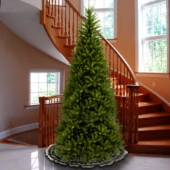 14' Pre-lit Dunhill Fir Slim Artificial Christmas Tree - Unlit -Northlight Shop dnat duslh1 140 2 16293.1664466678