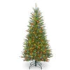 Christmas Central 4.5’ Pre-lit Dunhill Fir Slim Artificial Christmas Tree – Multicolor Lights -Northlight Shop dnat duslh1 45rlo 1 81097.1664379664