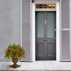 Christmas Central 1.5' Pre-lit Potted Pinecone And Berry Artificial Christmas Tree, Clear Lights -Northlight Shop dnat frb3 18pblo 2 23753.1631810859