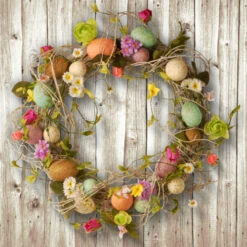 Christmas Central Garden Accents Easter Egg Wreath - 18-Inch 7 Christmas Central Garden Accents Easter Egg Wreath - 18-Inch -Northlight Shop dnat gae30 18wef 3 40095.1645838127