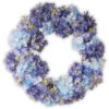 Hydrangea Flower Garden Accents Artificial Wreath - 25-Inch -Northlight Shop dnat gah30 25wb 1 70197.1646701635
