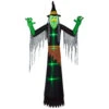 12' Green And Black Spooky Witch Inflatable Outdoor Halloween Decor -Northlight Shop dnat ge9 74981 1 1 67296.1587645158
