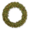 Christmas Central Pre-Lit Garwood Spruce Artificial Christmas Wreath, 48-Inch, Warm White LED Lights -Northlight Shop dnat gw1 300l 48w 1 16088.1587645161