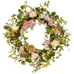 Spring Artificial Christmas Wreath - 24-Inch, Unlit