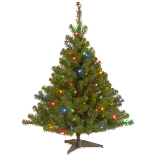4’ Pre-lit Kincaid Spruce Artificial Christmas Tree –Multicolored Lights 3 4’ Pre-lit Kincaid Spruce Artificial Christmas Tree –Multicolored Lights