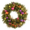 Christmas Central Pre-Lit Kaleidoscope Artificial Christmas Wreath, 30-Inch, White LED Lights 1 Christmas Central Pre-Lit Kaleidoscope Artificial Christmas Wreath, 30-Inch, White LED Lights -Northlight Shop dnat ks13 300l 30wb 01 70171.1642723454
