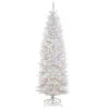 Christmas Central 6.5’ Pre-Lit White Pencil Kingswood Fir Artificial Christmas Tree, Clear Lights -Northlight Shop dnat kww7 300 65 01 12161.1631810859