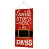 Christmas Central "Santa Stops Here" Countdown Rectangular Christmas Wall Art Decoration -Northlight Shop dnat mzc 4502 1 25383.1587645162