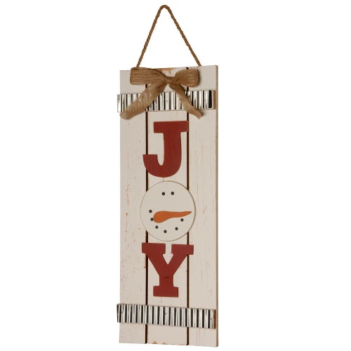 Christmas Central 17.75" "JOY" Rectangular Christmas Wall Art Decoration 3 Christmas Central 17.75" "JOY" Rectangular Christmas Wall Art Decoration