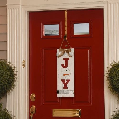 Christmas Central 17.75" "JOY" Rectangular Christmas Wall Art Decoration 4 Christmas Central 17.75" "JOY" Rectangular Christmas Wall Art Decoration - Image 2