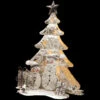 16.5" Pre-Lit White And Black Glittering Lighted Tree Snowmen Scene Indoor Christmas Decor -Northlight Shop dnat mzc 748 2 44203.1664466070