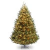 Christmas Central 9’ Pre-Lit Medium Natural Fraser Fir Artificial Christmas Tree, White Lights -Northlight Shop dnat naffmh1 90lo s2 1 30197.1670489774