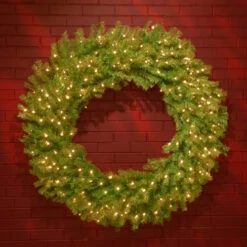 Christmas Central 48" Pre-lit Norwood Fir Artificial Christmas Wreath, Warm White LED Lights 7 Christmas Central 48" Pre-lit Norwood Fir Artificial Christmas Wreath, Warm White LED Lights -Northlight Shop dnat nf 318l 48w 3 84447.1631812641