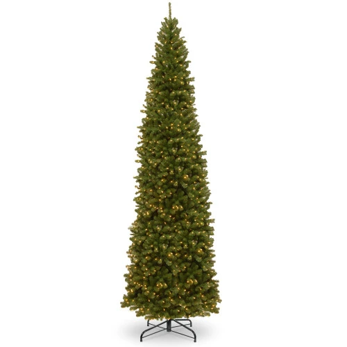 12’ Pre-lit North Valley Spruce Pencil Artificial Christmas Tree – Clear Lights 3 12’ Pre-lit North Valley Spruce Pencil Artificial Christmas Tree – Clear Lights