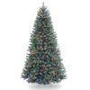 Christmas Central 7.5’ Pre-Lit Blue Slim North Valley Spruce Artificial Christmas Tree, Multicolor Lights 1 Christmas Central 7.5’ Pre-Lit Blue Slim North Valley Spruce Artificial Christmas Tree, Multicolor Lights -Northlight Shop dnat nrvb7 307 75 1 11037.1663860520