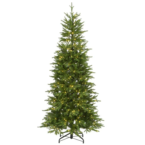7.5’ Pre-Lit Slim Bedminster Spruce Artificial Christmas Tree – Multicolor LED Lights 3 7.5’ Pre-Lit Slim Bedminster Spruce Artificial Christmas Tree – Multicolor LED Lights
