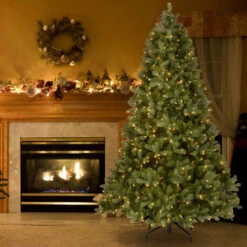 Christmas Central 7’ Pre-Lit Full Downswept Douglas Fir Artificial Christmas Tree, White Lights -Northlight Shop dnat pedd1 312 70 3 76559.1631812346