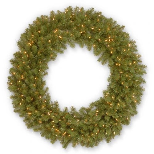 Christmas Central Pre-Lit Downswept Douglas Fir Artificial Christmas Wreath, 48-Inch, Clear Lights 3 Christmas Central Pre-Lit Downswept Douglas Fir Artificial Christmas Wreath, 48-Inch, Clear Lights